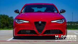 Alfa Romeo Giulia Mirror Covers - Carbon Fiber - Full Replacements - Alfa Romeo Theme